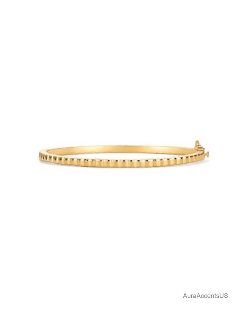 14K Gold Plated Bangle Bracelet CZ Cuff Women's Stackable Jewelry